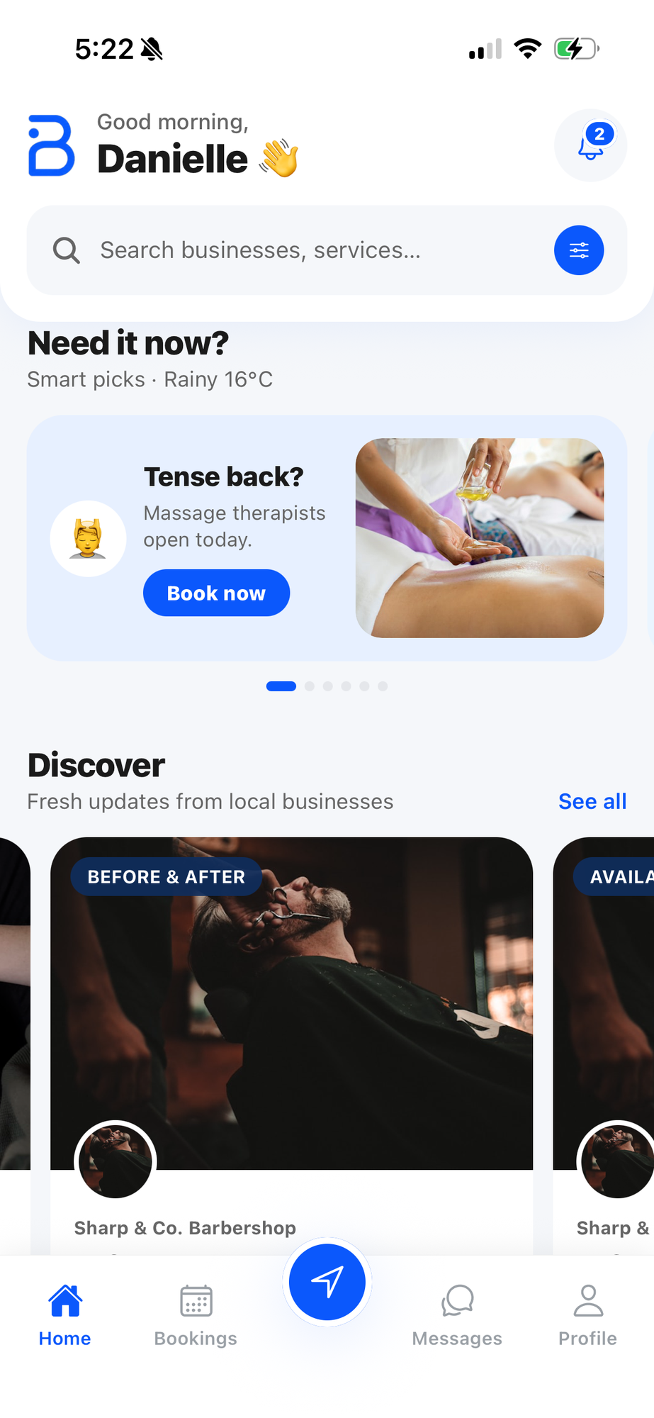 BiziBud Home Feed