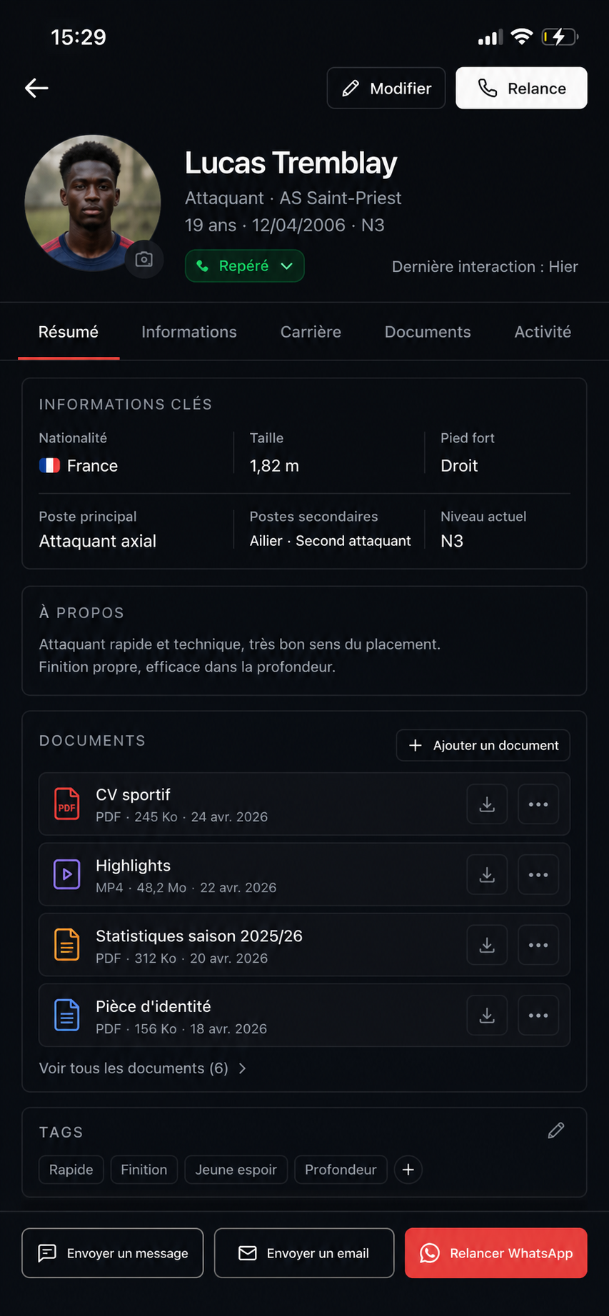 Athlynx mobile app