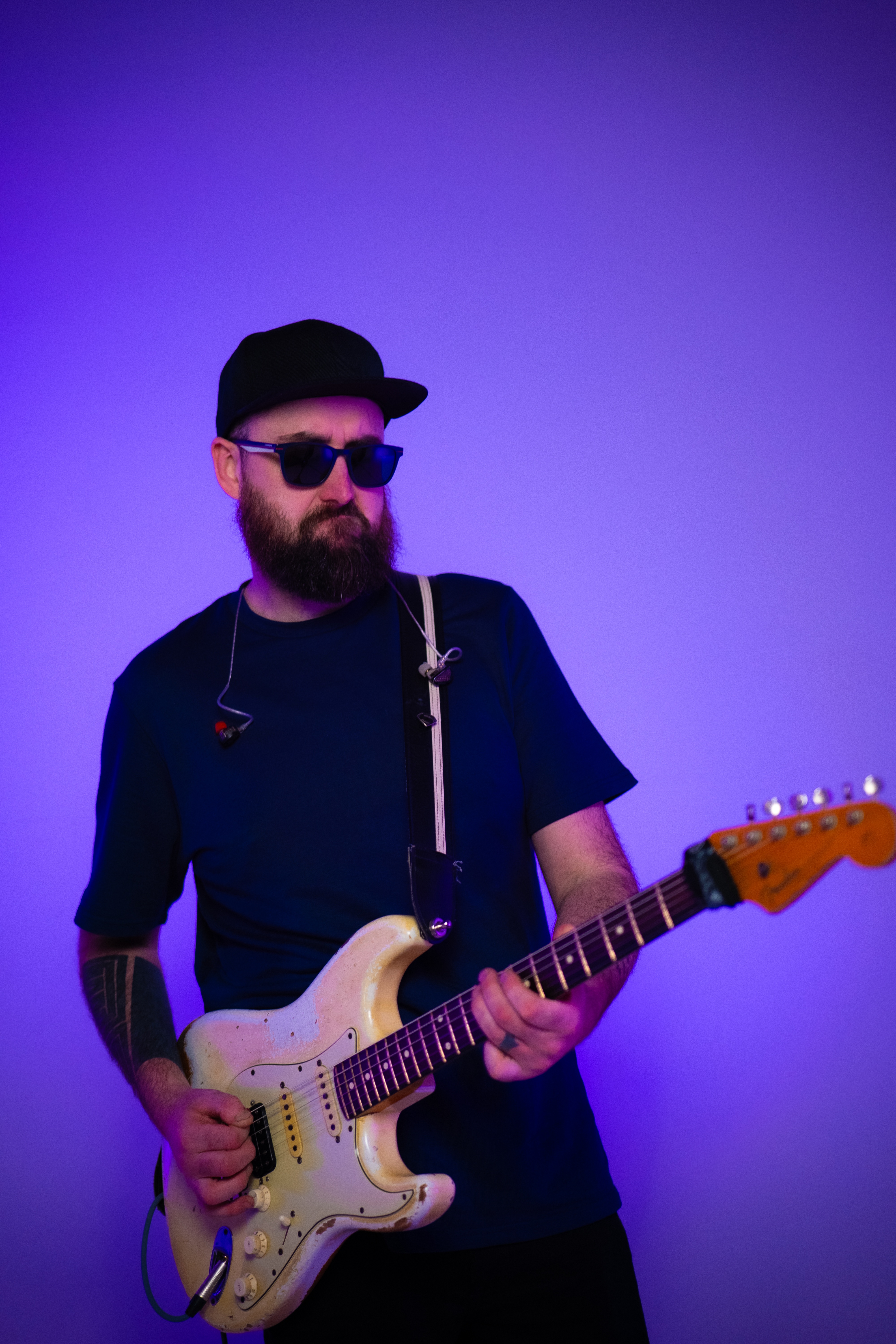 Guitarist performing