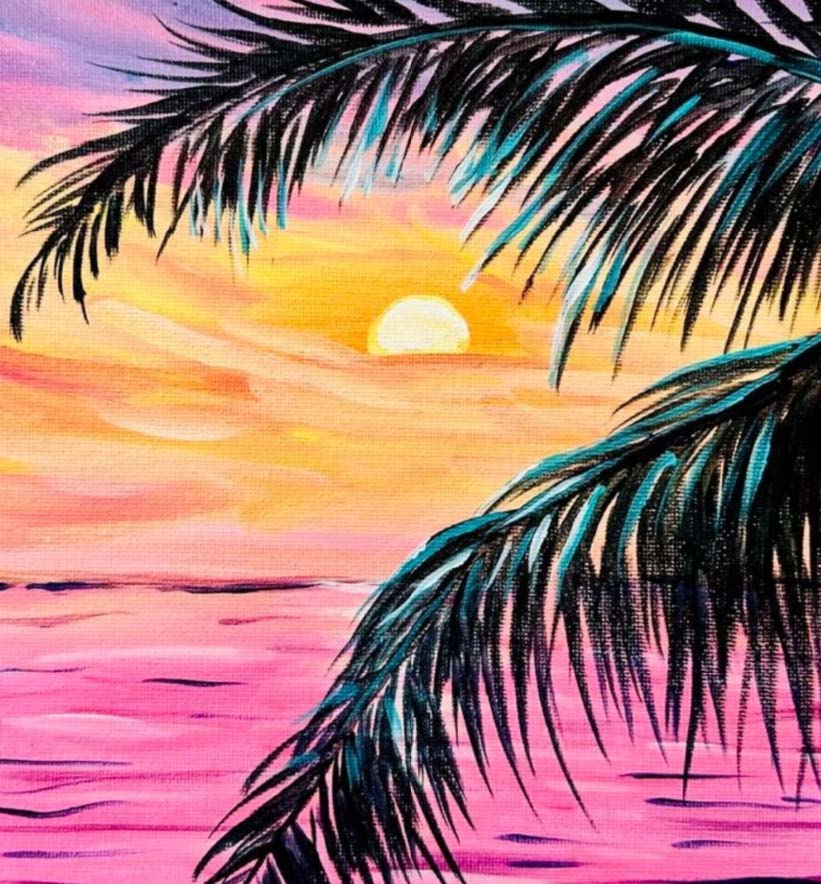 Neon Palm Tree