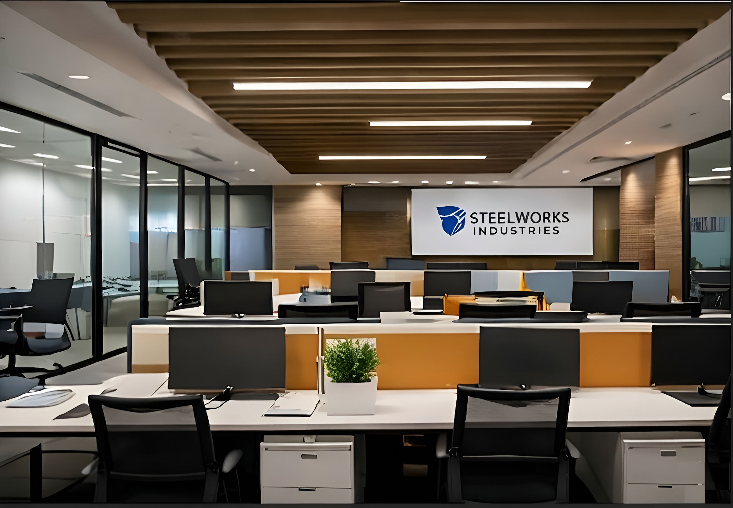 SteelWorks Industries - Corporate Office - Office furniture installation photo 3 by Ezeefit Mumbai