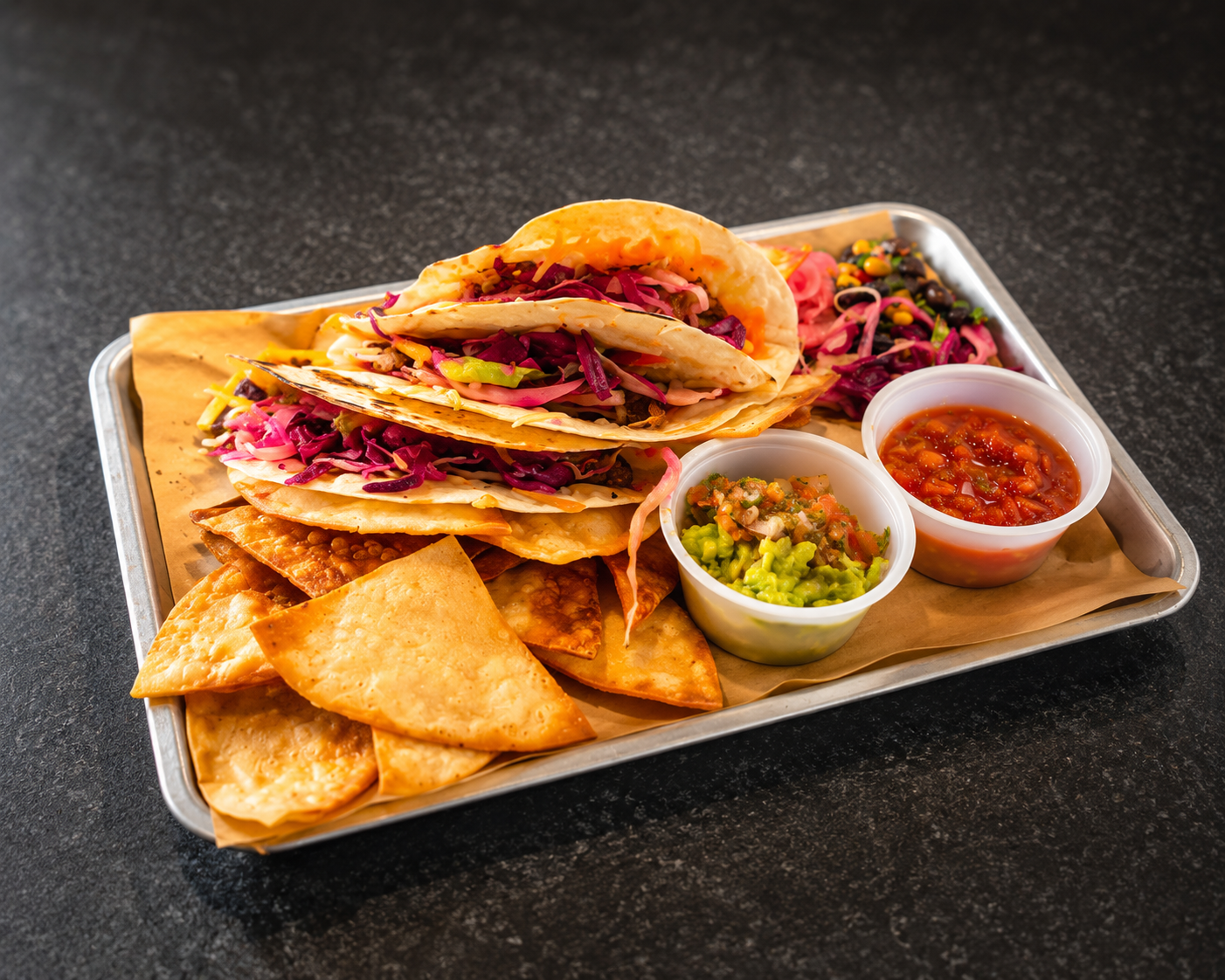 Bamba tacos platter