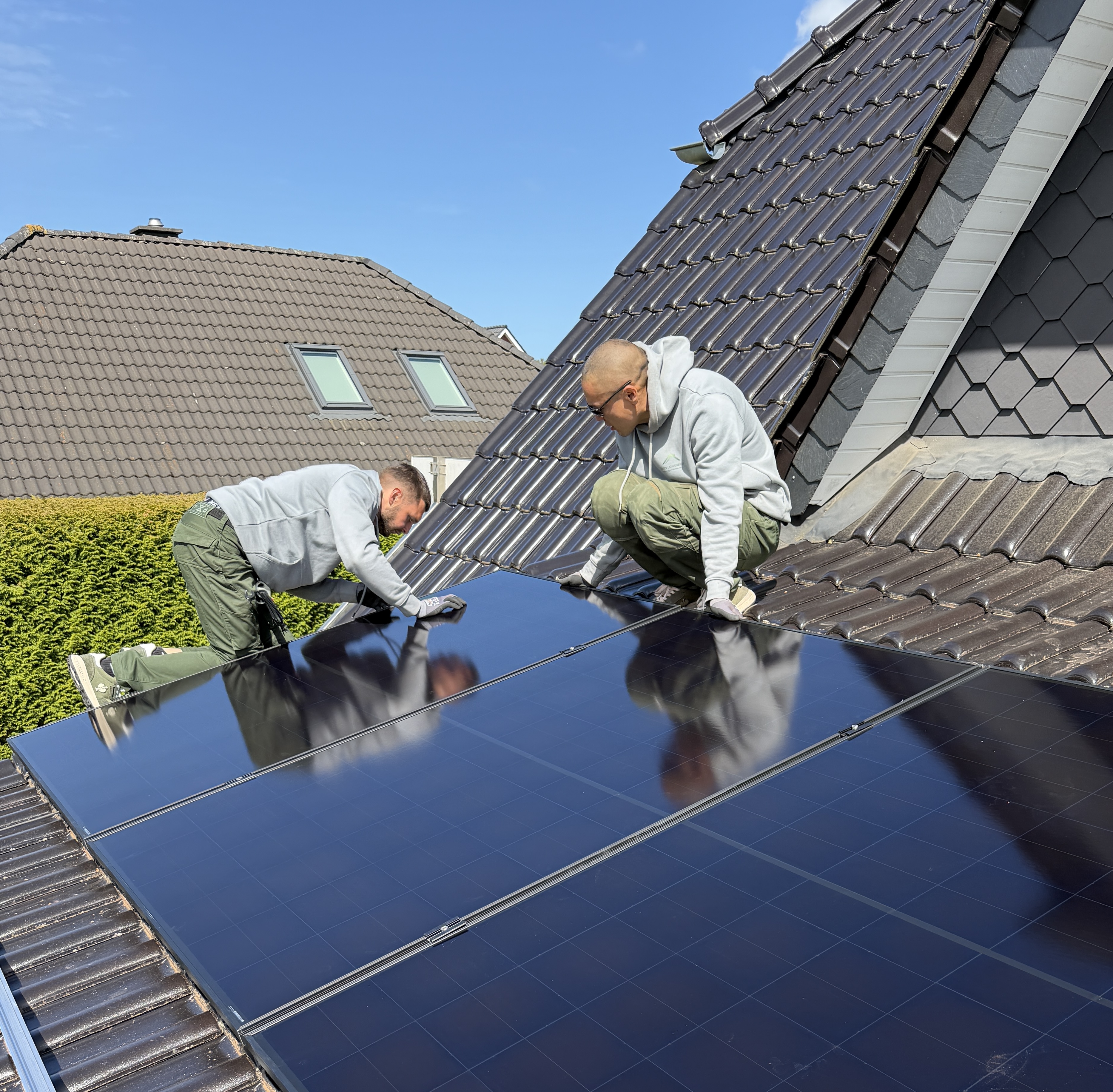 Photovoltaik-Anlage auf saniertem Dach