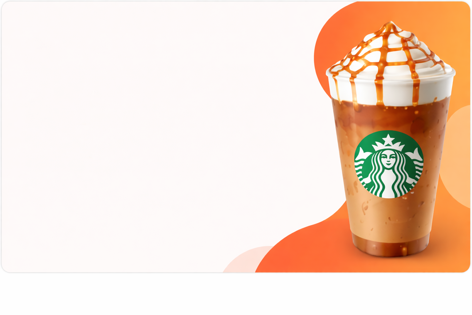 Premium Starbucks Caramel Frappuccino
