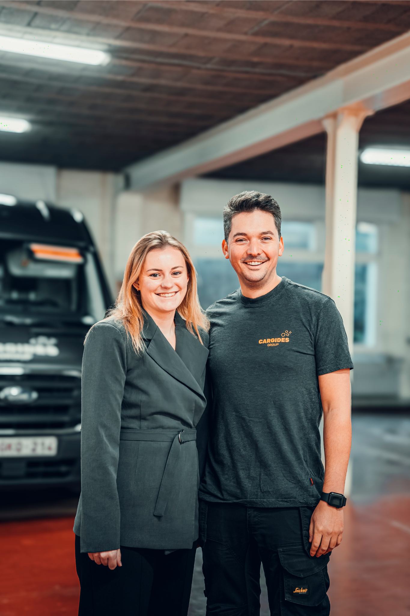 Gilles en Justine, eigenaars Cargides Group