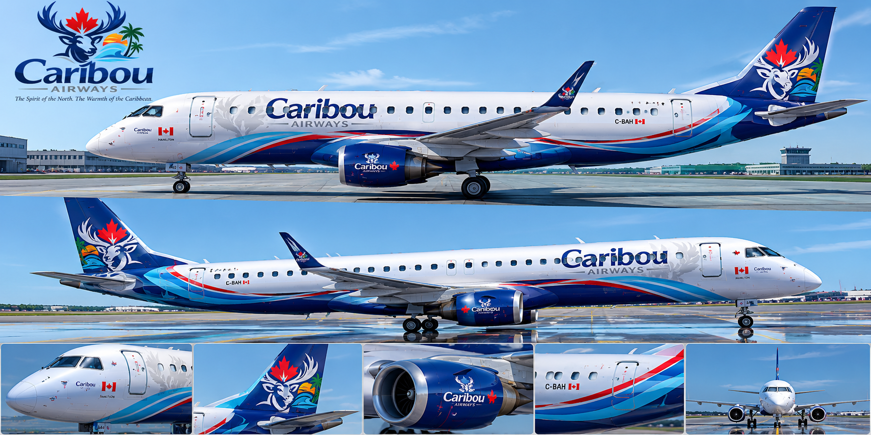 Caribou Airways aircraft livery — Embraer E-Jet