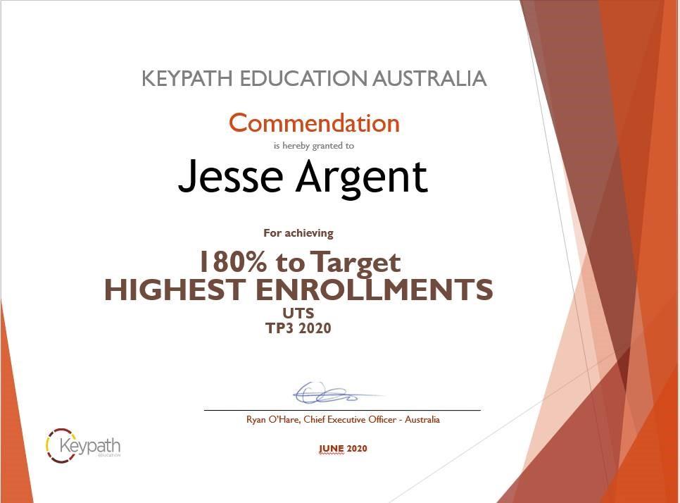 Highest Enrolments — UTS — Keypath Education