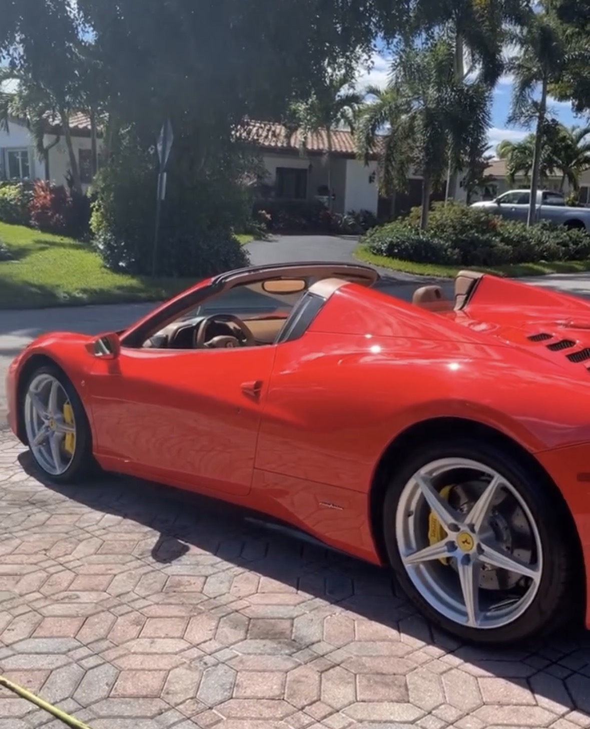 Red Ferrari Detailing