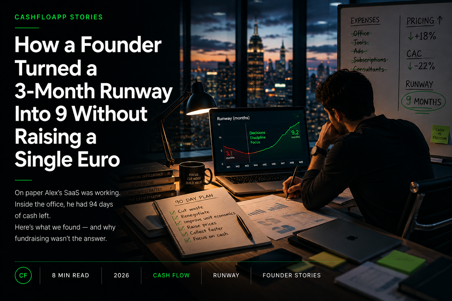 How a Founder Turned a 3-Month Runway Into 9 Without Raising a Single Euro