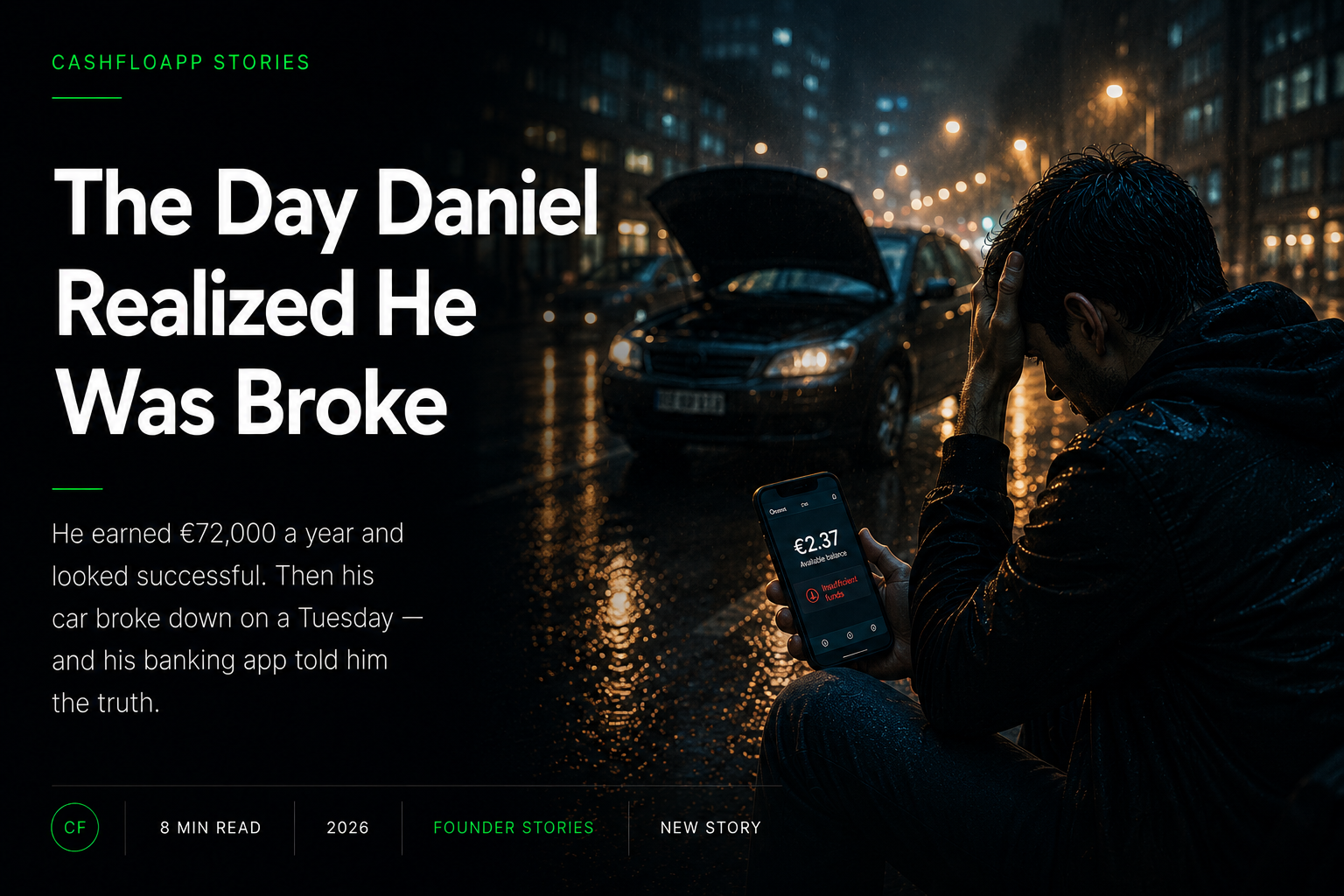 The Day Daniel Realized He Was Broke