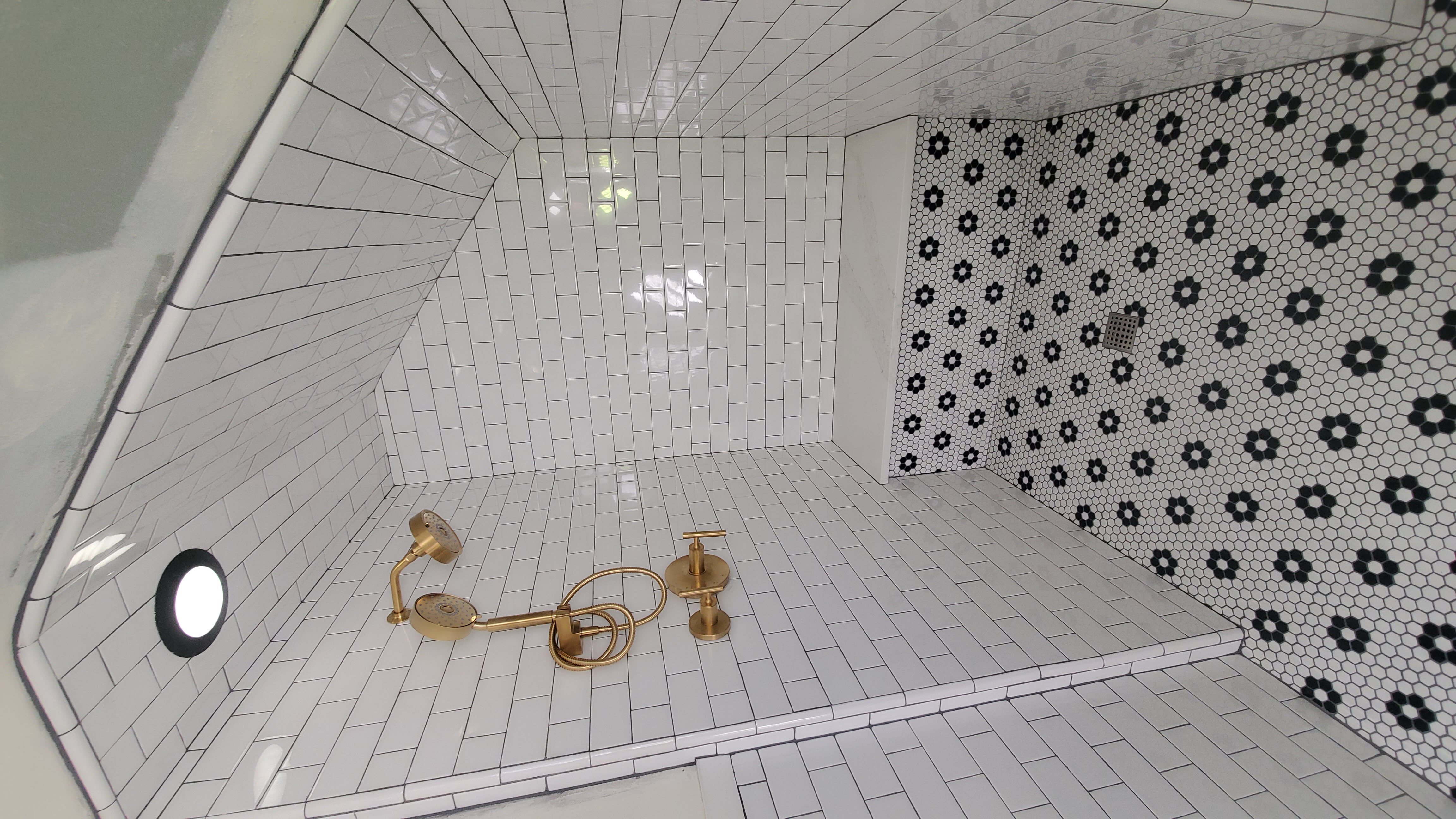 Shower Tile In Progress