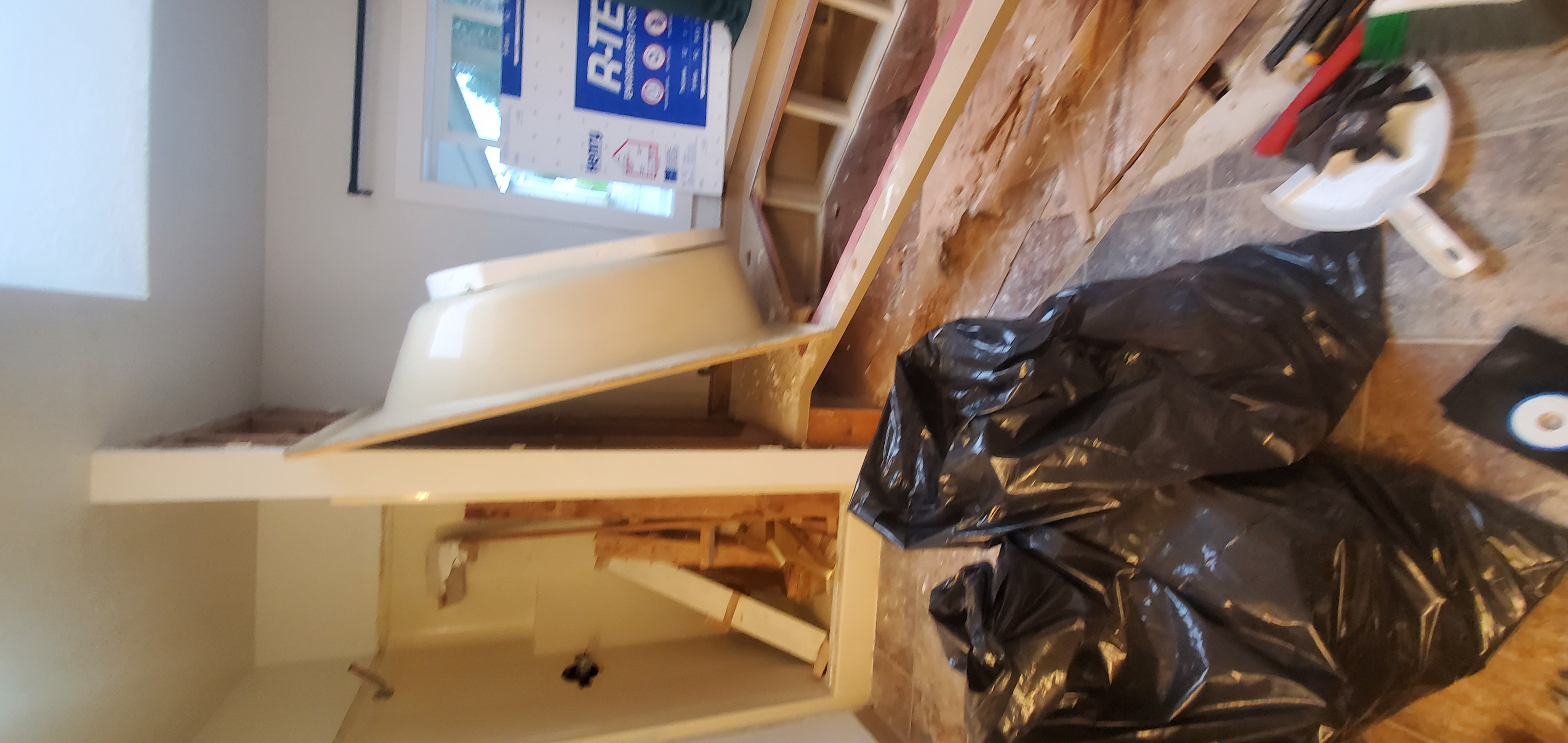 Tear-Out in Progress