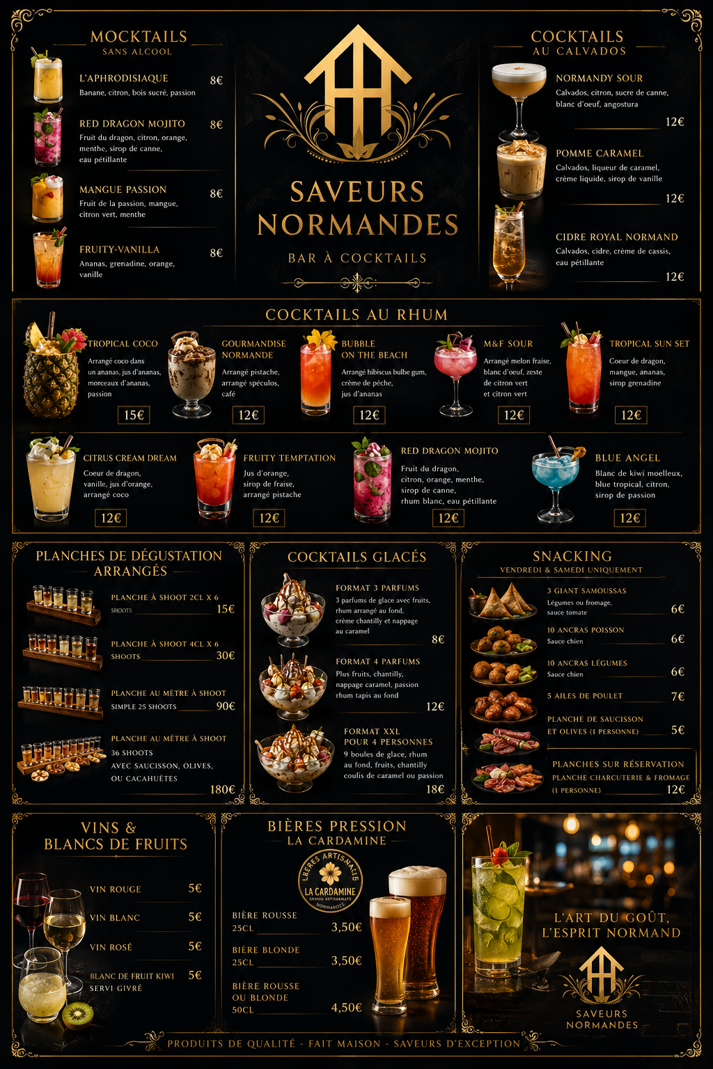 Carte officielle Saveurs Normandes