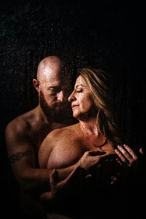 Artistic boudoir portrait