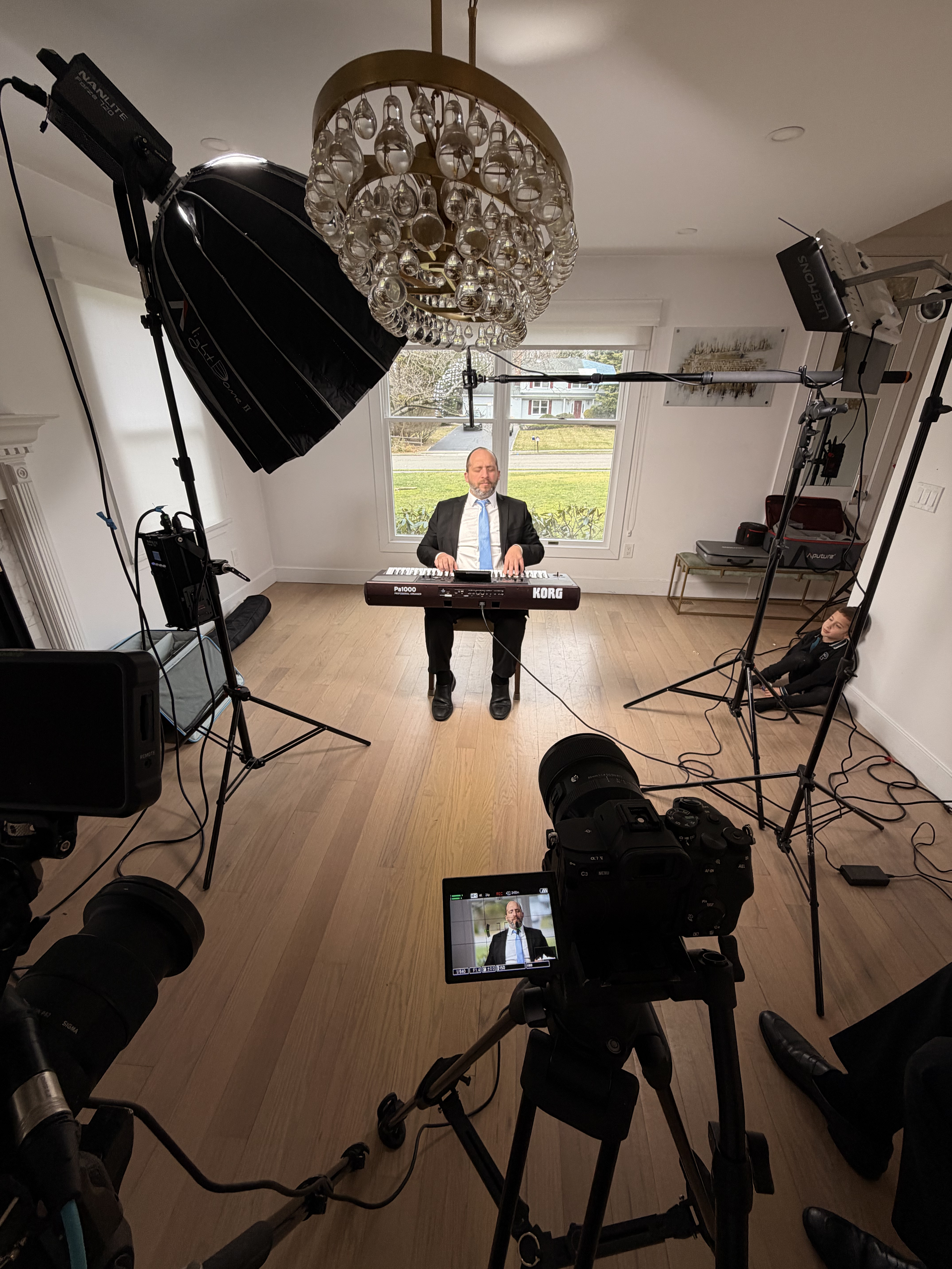 Behind the scenes — music session capture