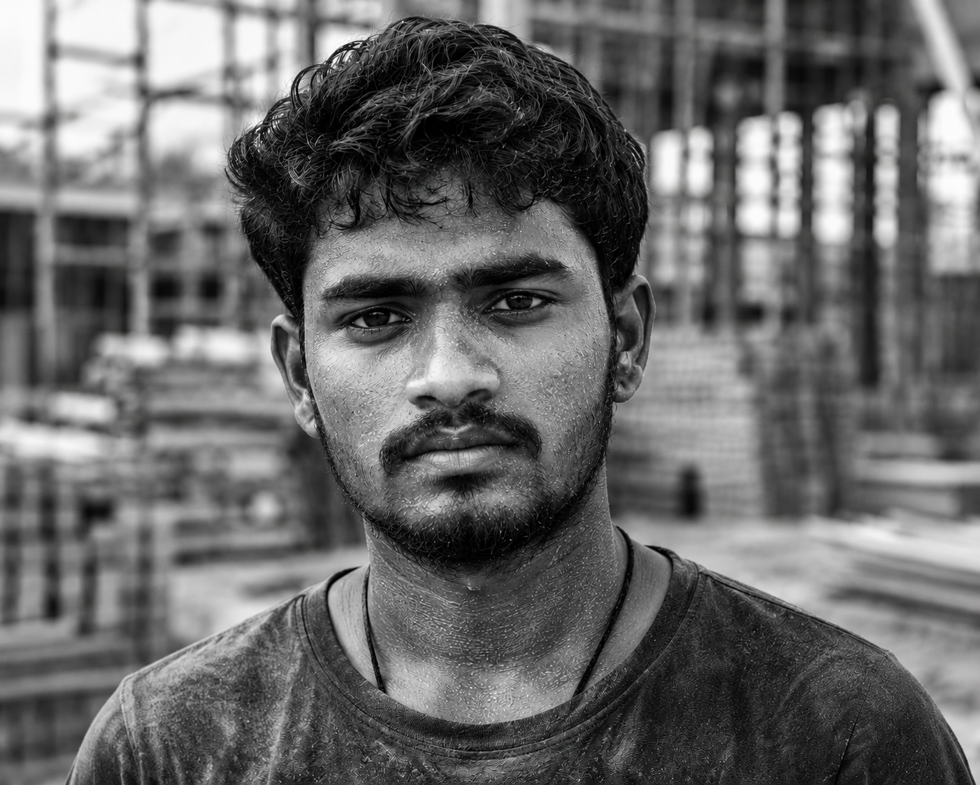 Portrait of a young construction worker — the next generation building the Circularity network