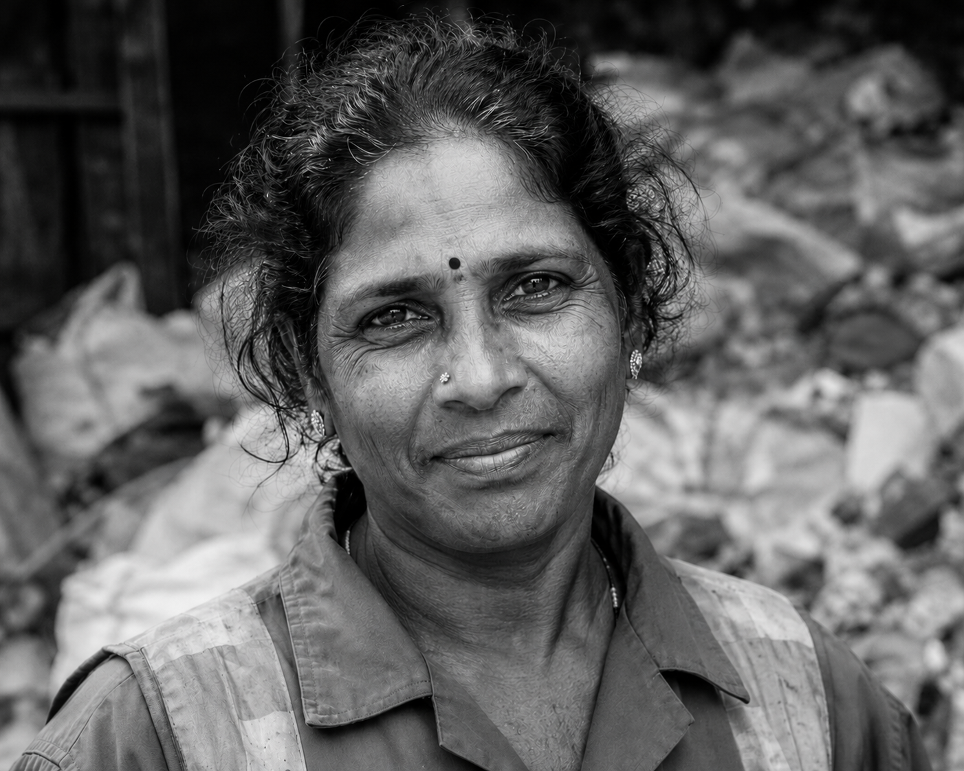 Portrait of a community recycler — a person in the Circularity network