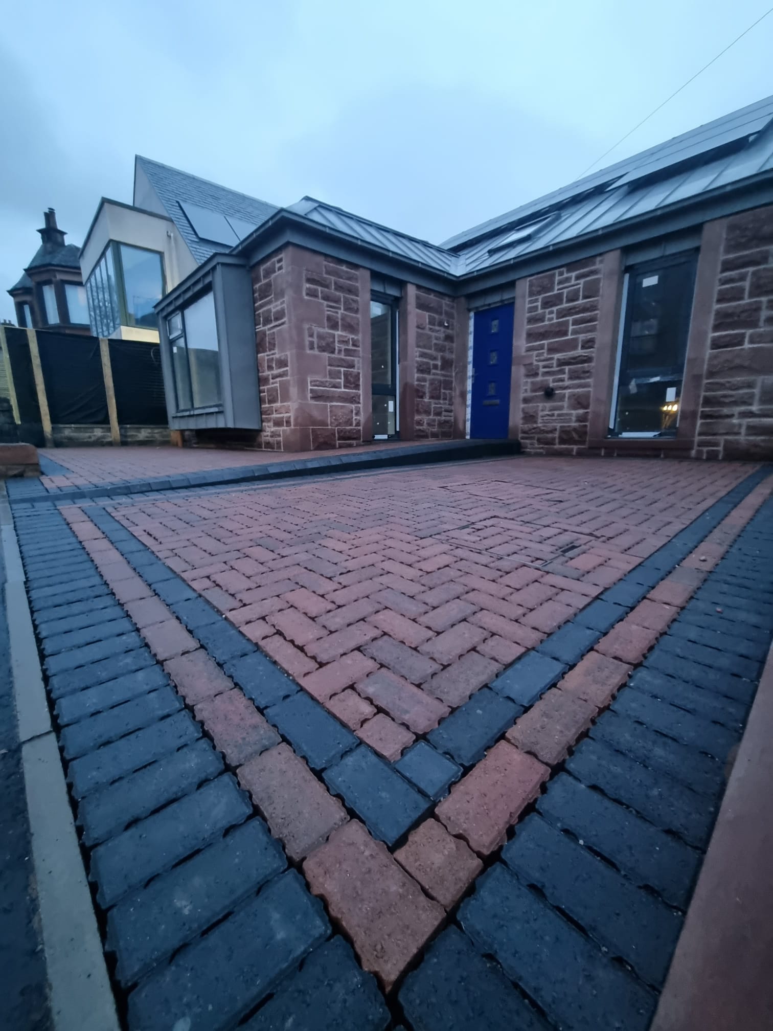 Drainage and groundworks in progress