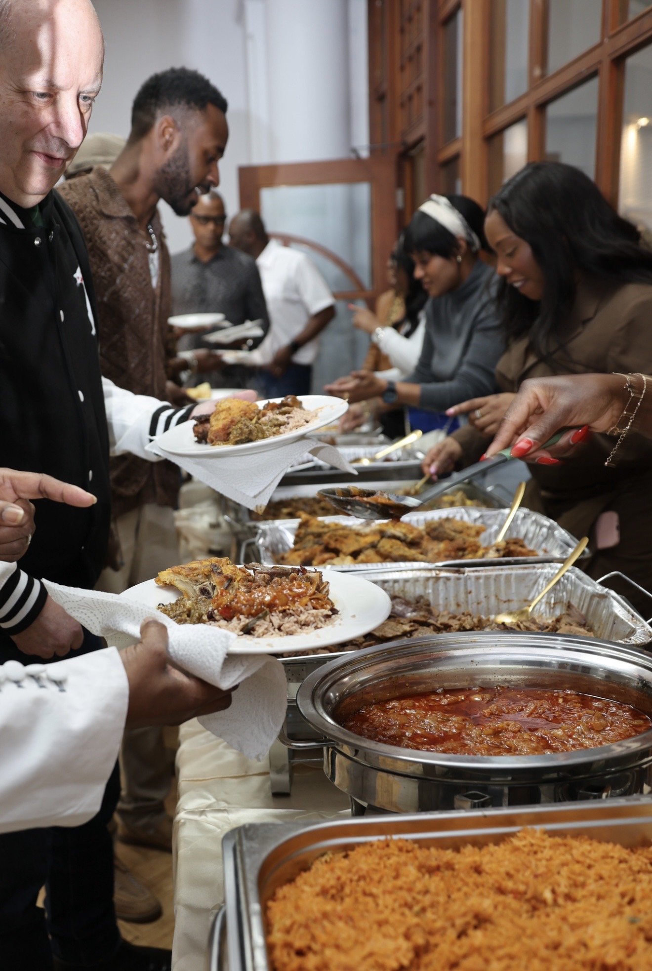 Community gathering at Mama-Mam's