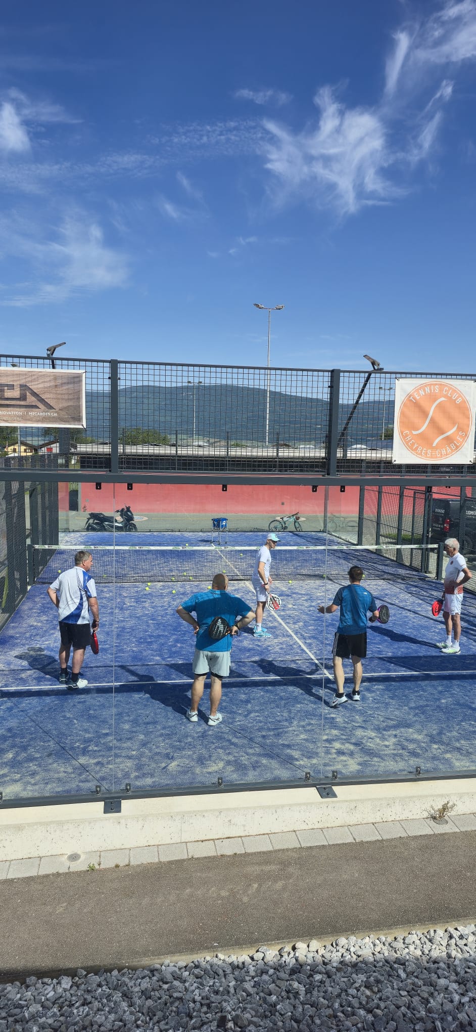 Stage Padel - Joueurs sur le terrain