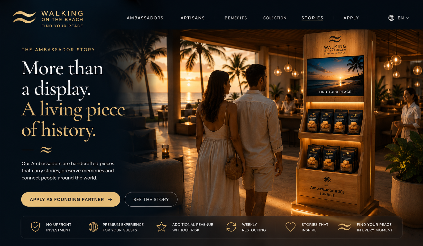 Ambassador installed at a resort