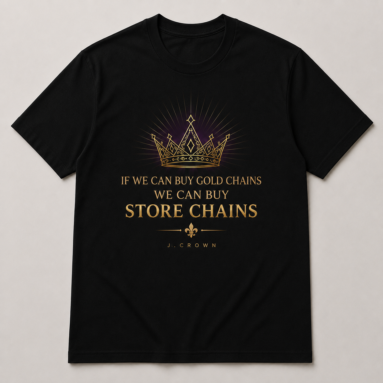 Store Chains Tee — Black