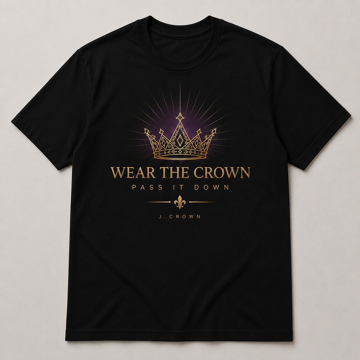 Wear The Crown Tee — Black