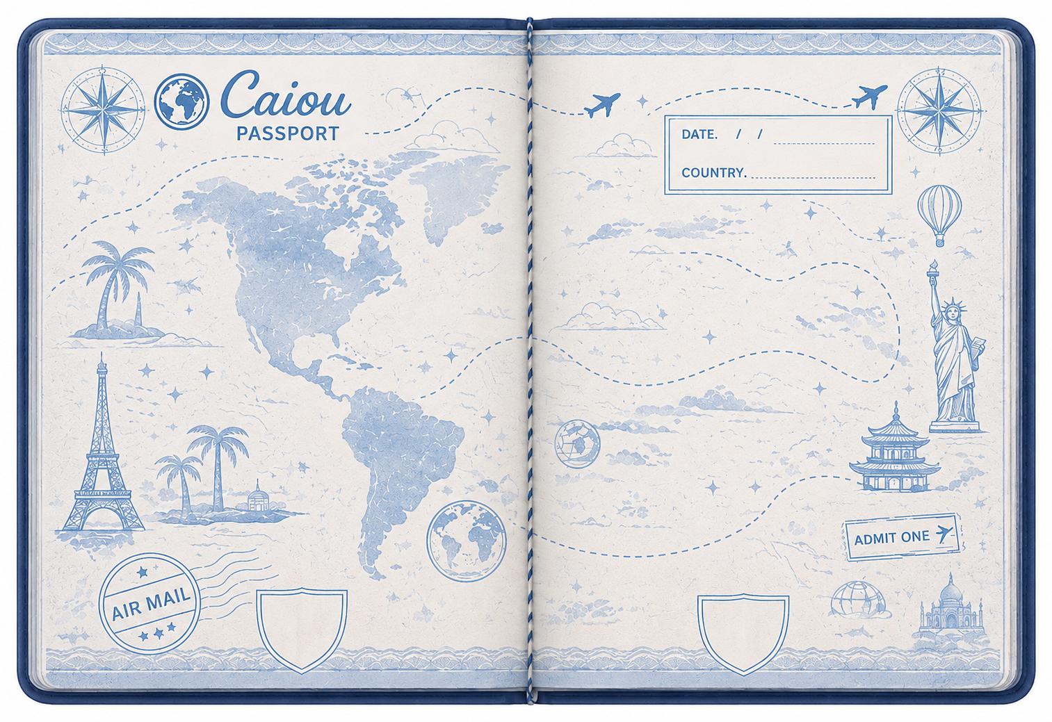 Caiou Passport spread