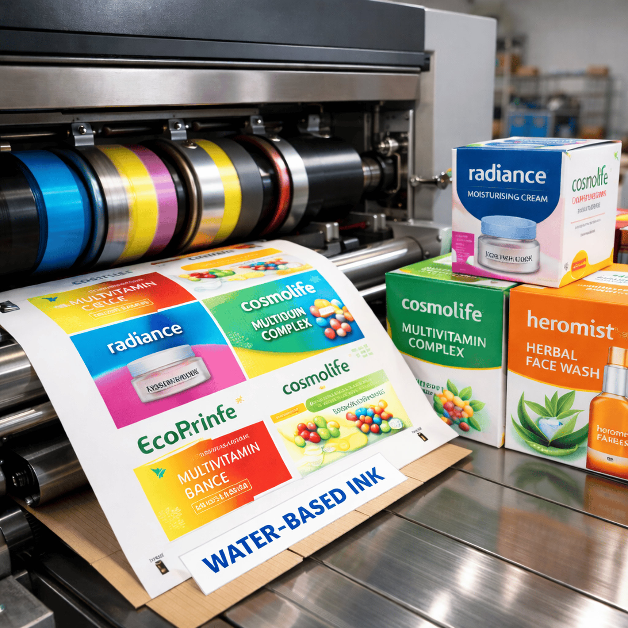 Duplex Paper & Board Inks - Application Example
