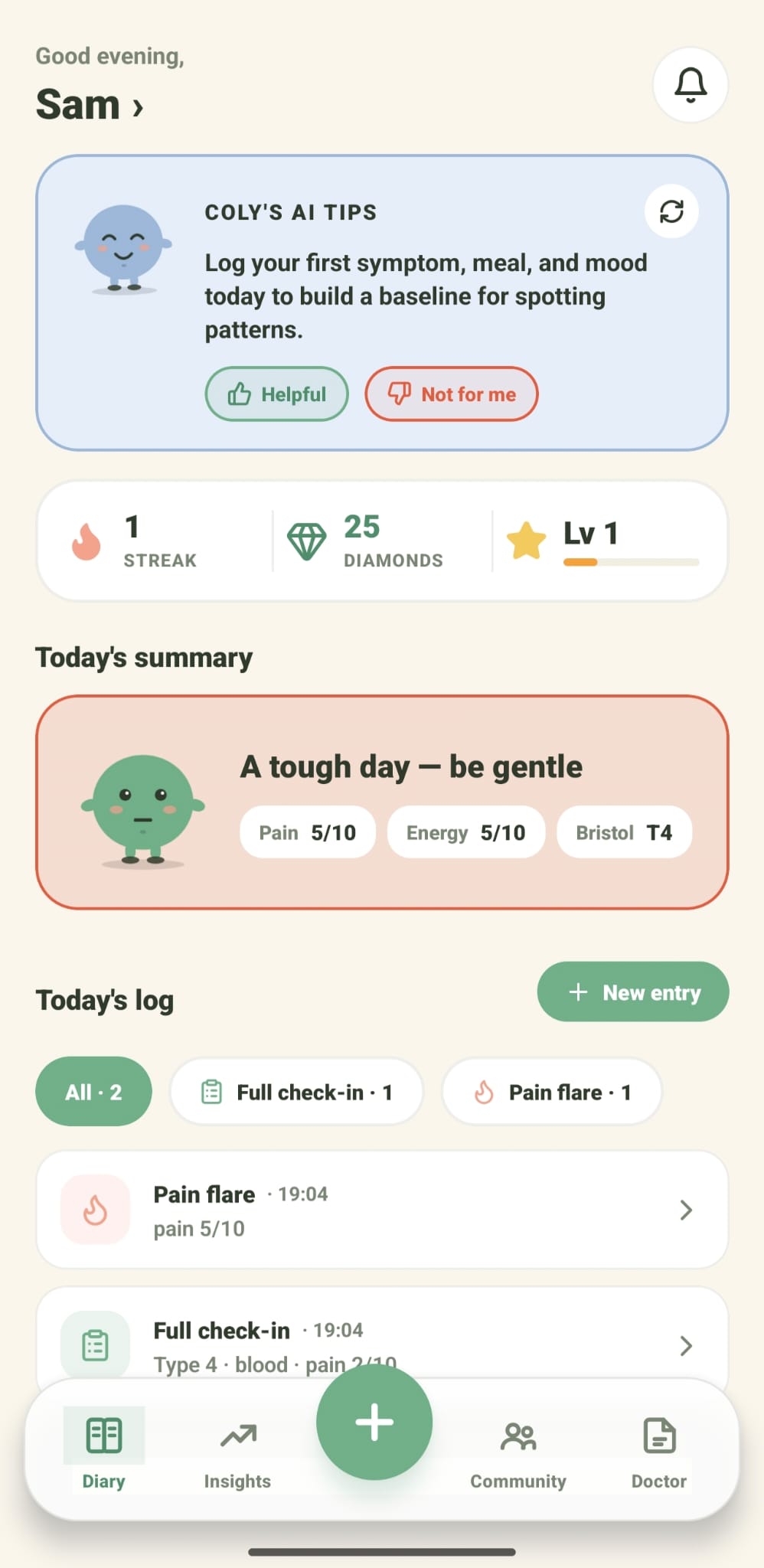 Coly diary