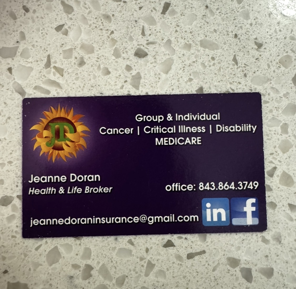 Jeanne's business card 1