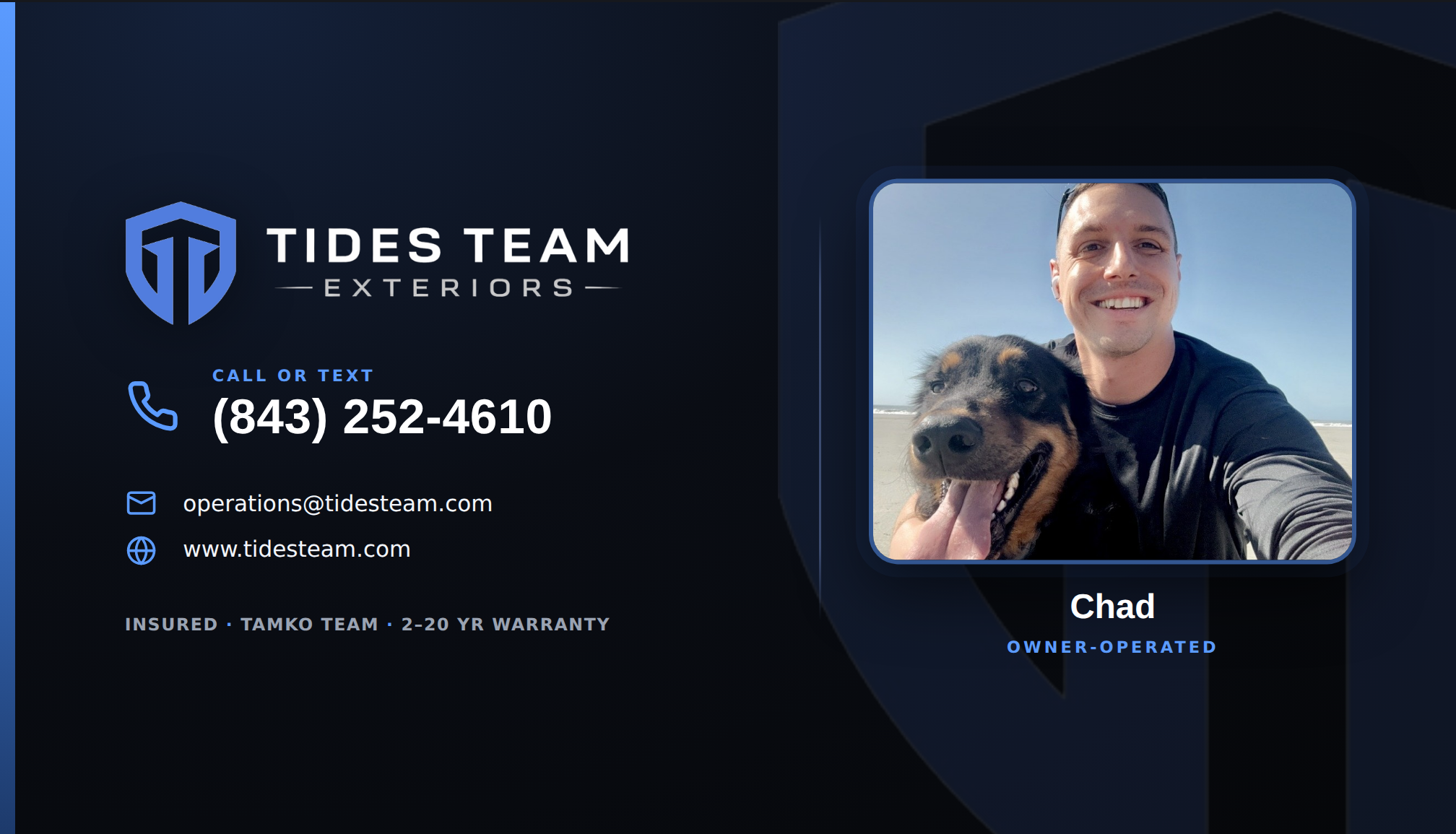 Chad's business card 1