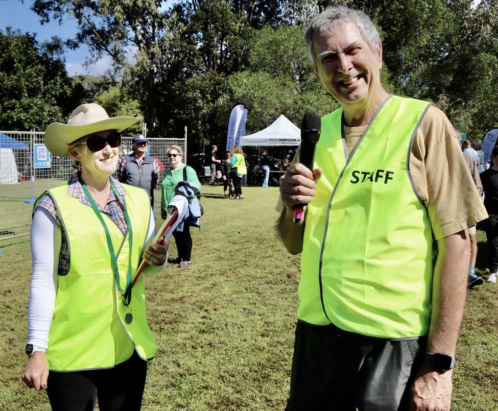Our committee at work — Paws in the Park volunteers running the day
