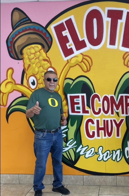 Authentic Mexican elote with lime and chili