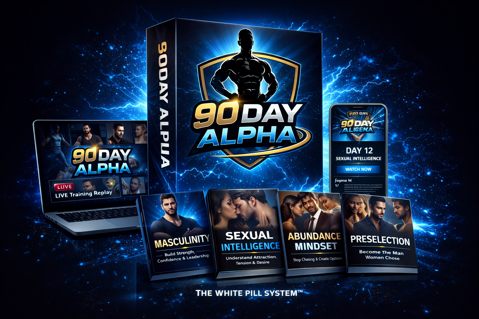 90 Day Alpha — The White Pill System product mockup