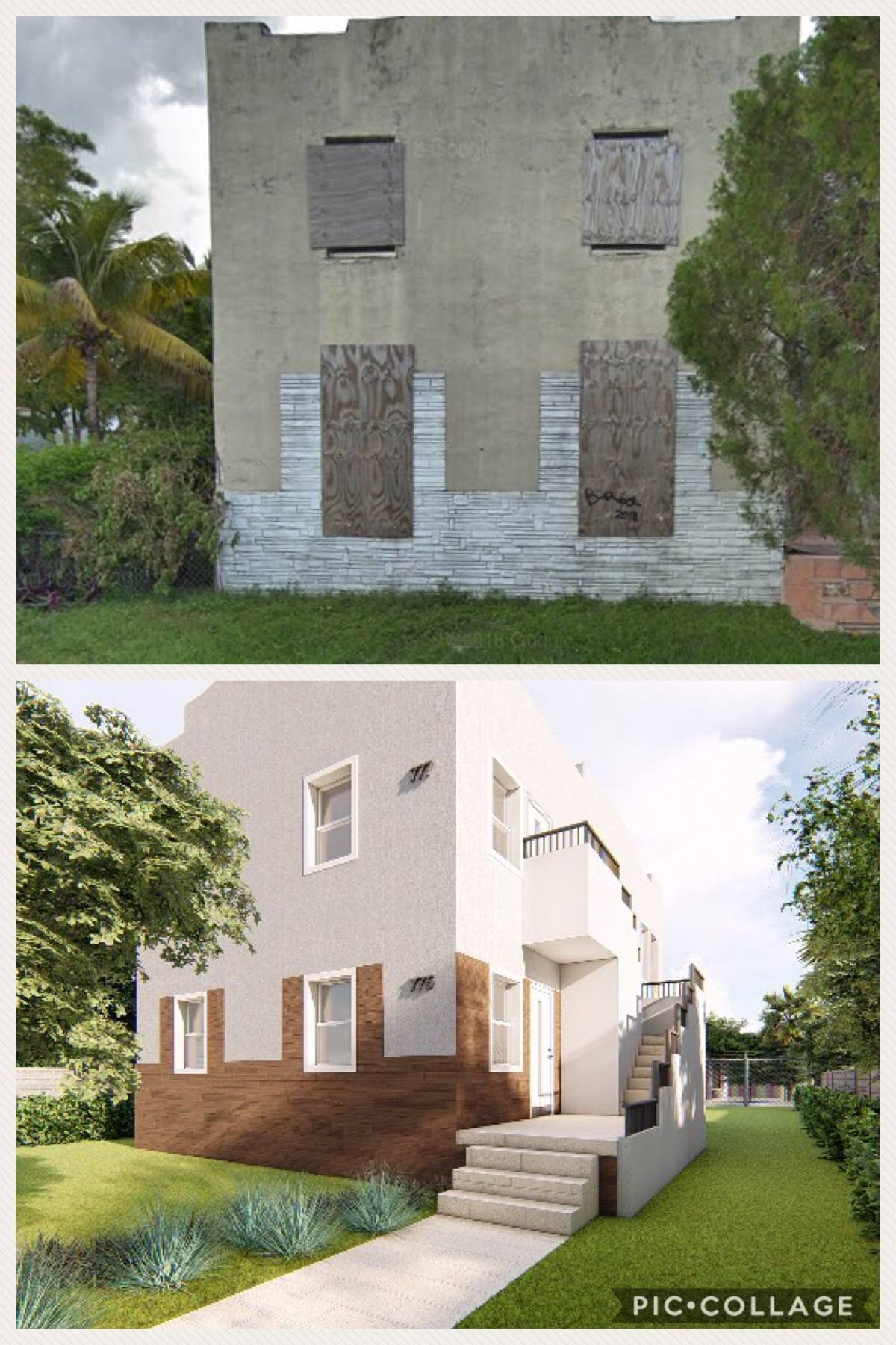 Boarded Building Revival - Before