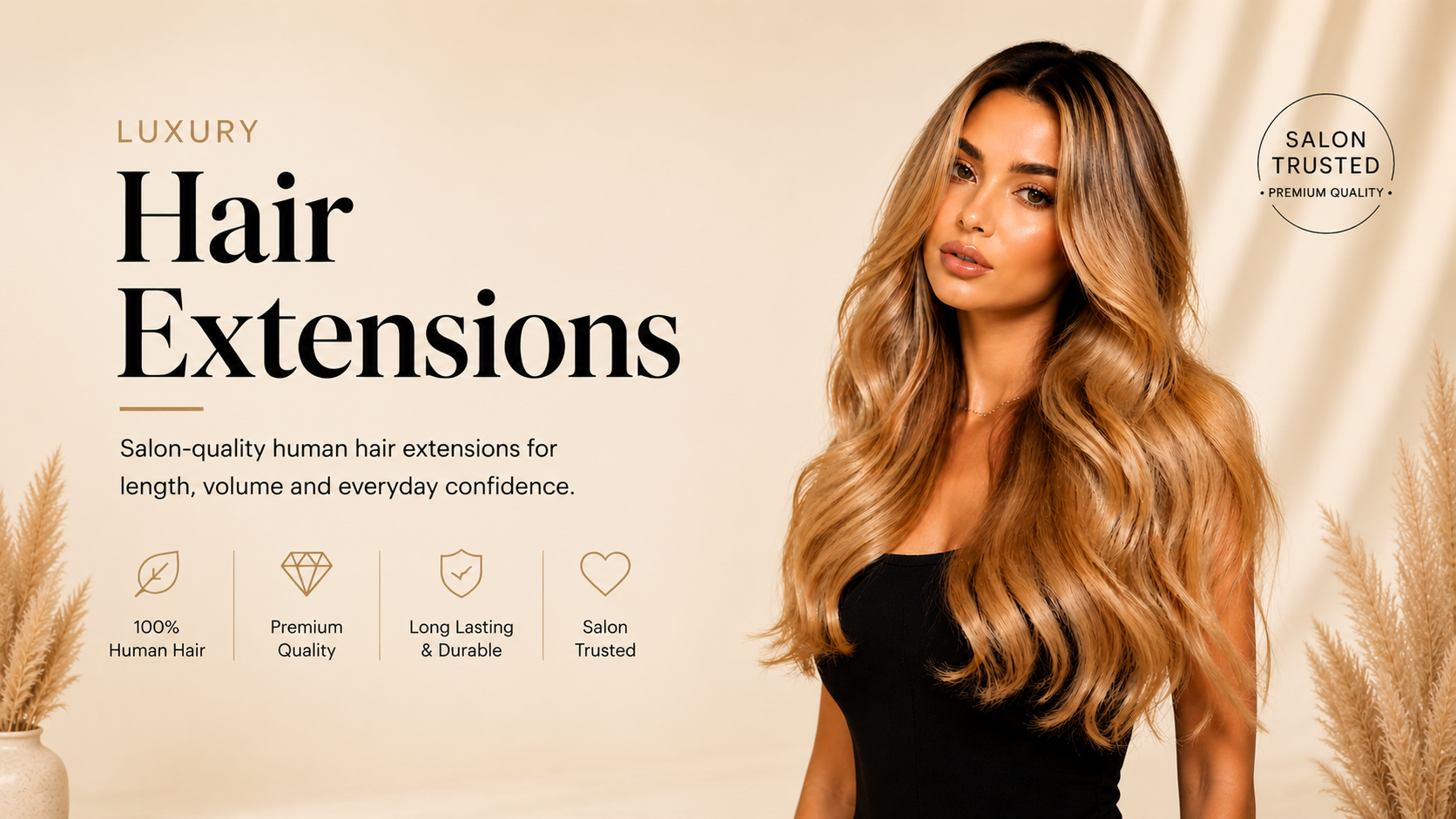 Luxury Hair Extensions - Salon quality human hair extensions for length, volume and everyday confidence