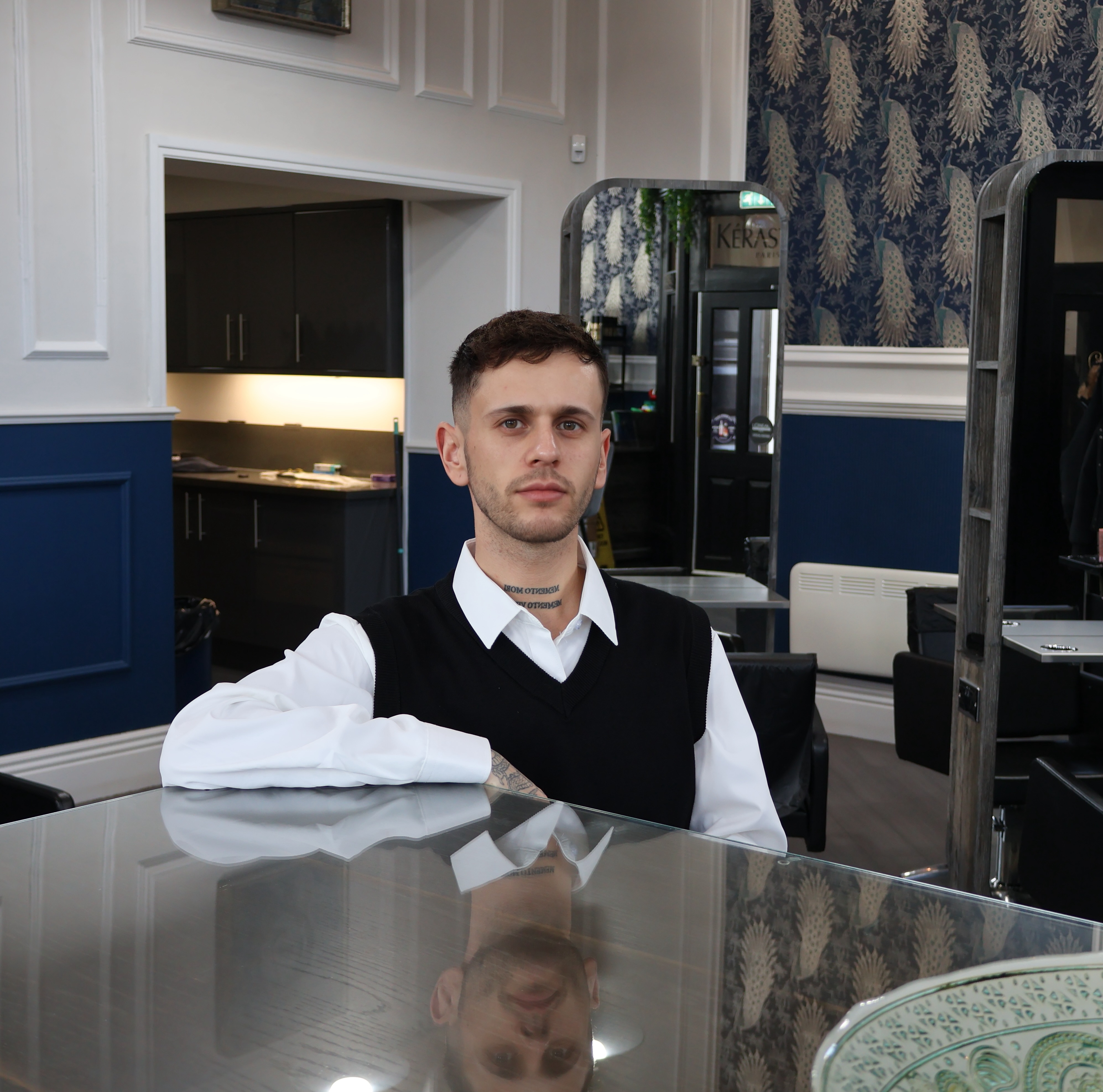 Declan at salon