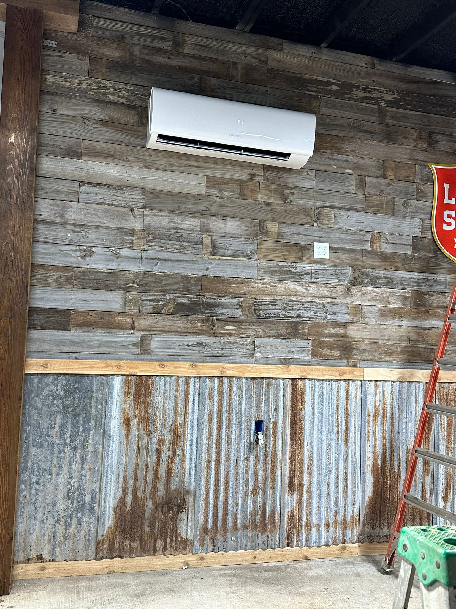 Mini-Split Install — Rustic Workshop