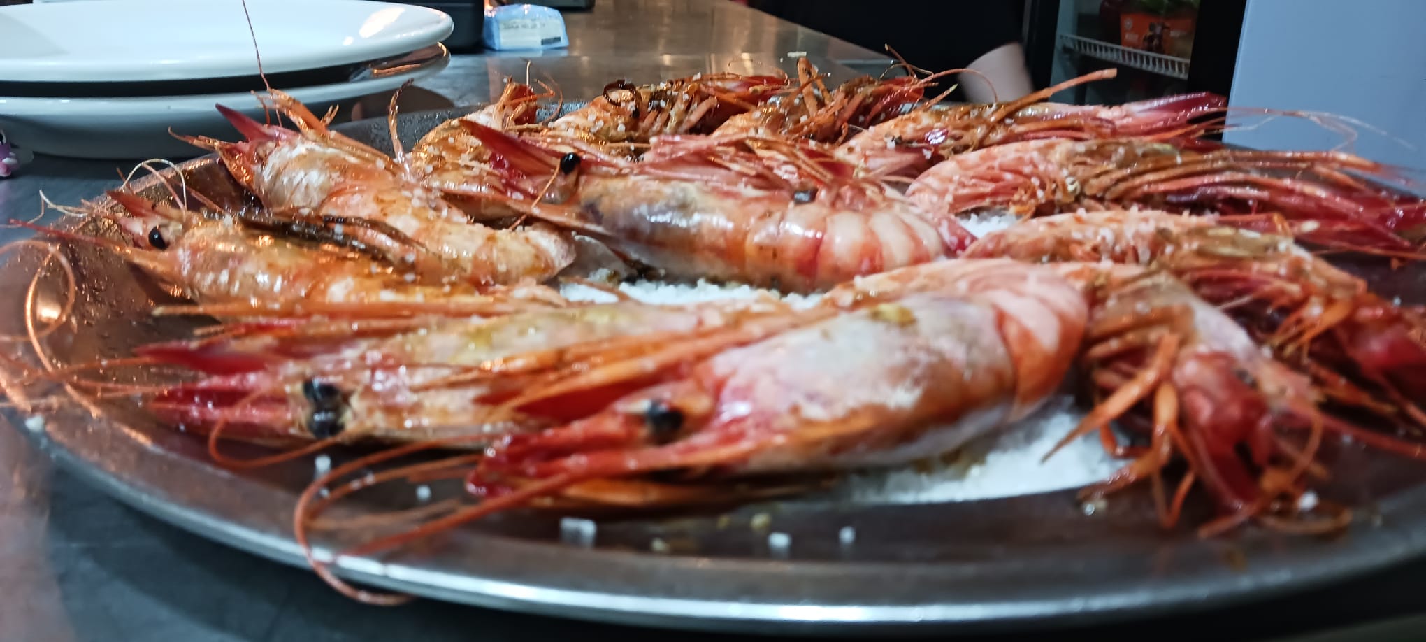 Gamba roja a la plancha - especialidad de la casa