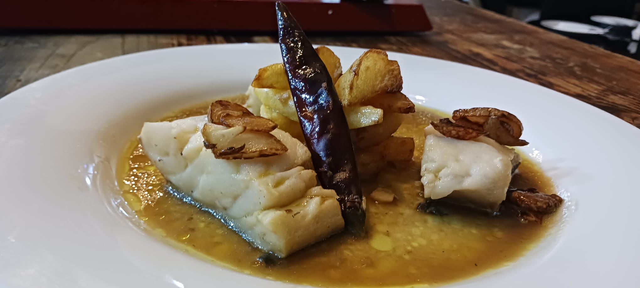 Cod with garlic