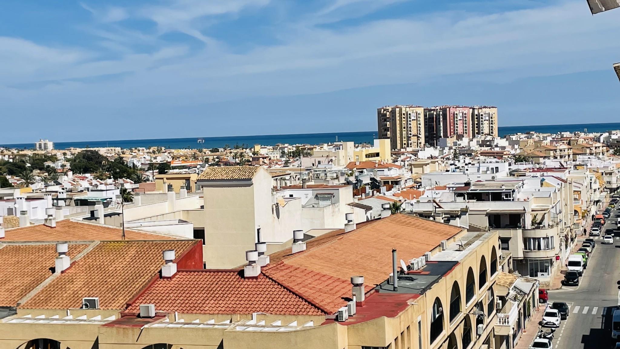 Daytime sea view from rooftop
