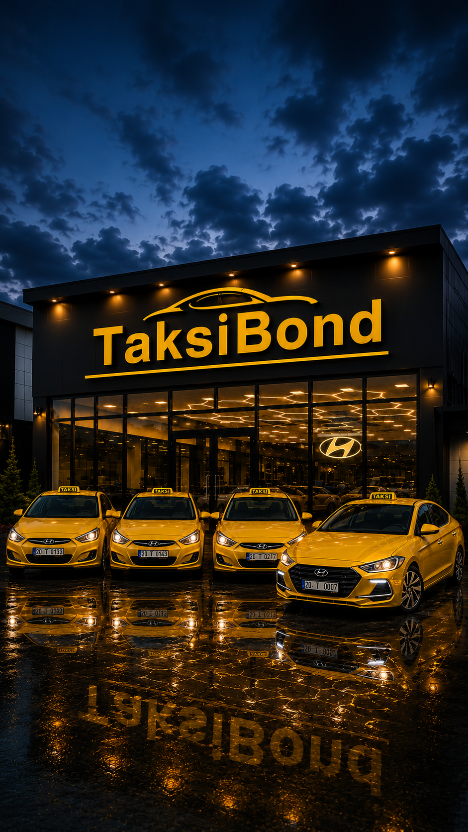 TaksiBond sarı taksi filosu