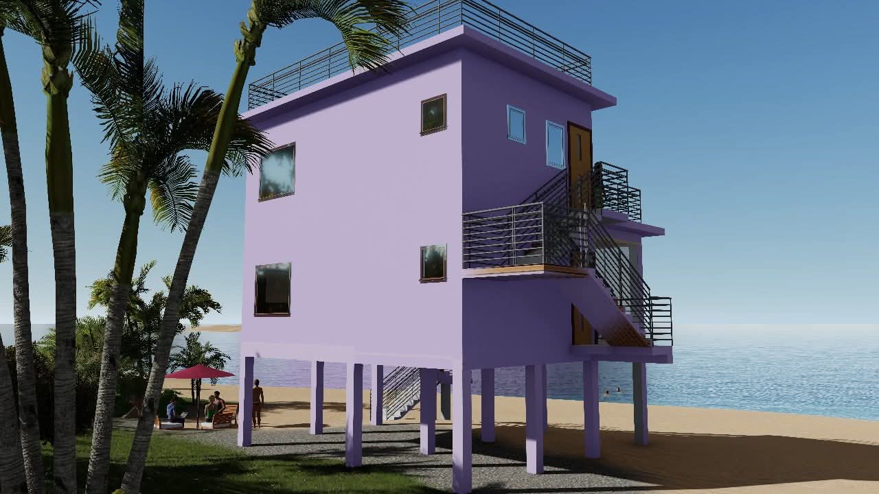 Beachfront Elevated Home