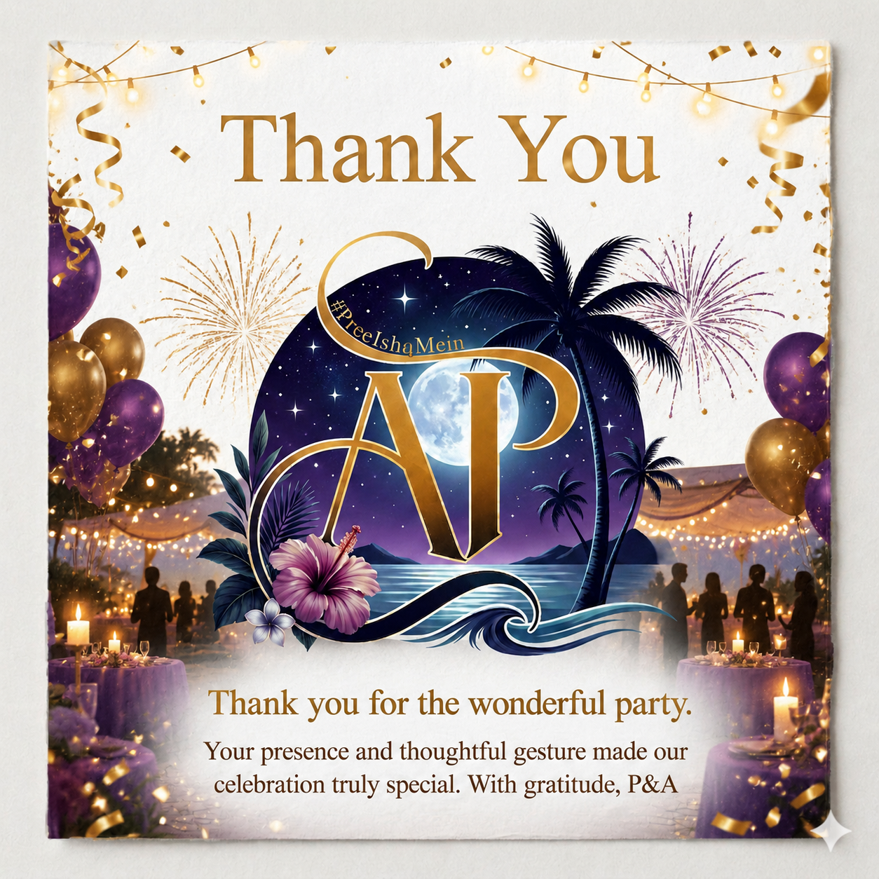 P&A · Thank You Card (Night)