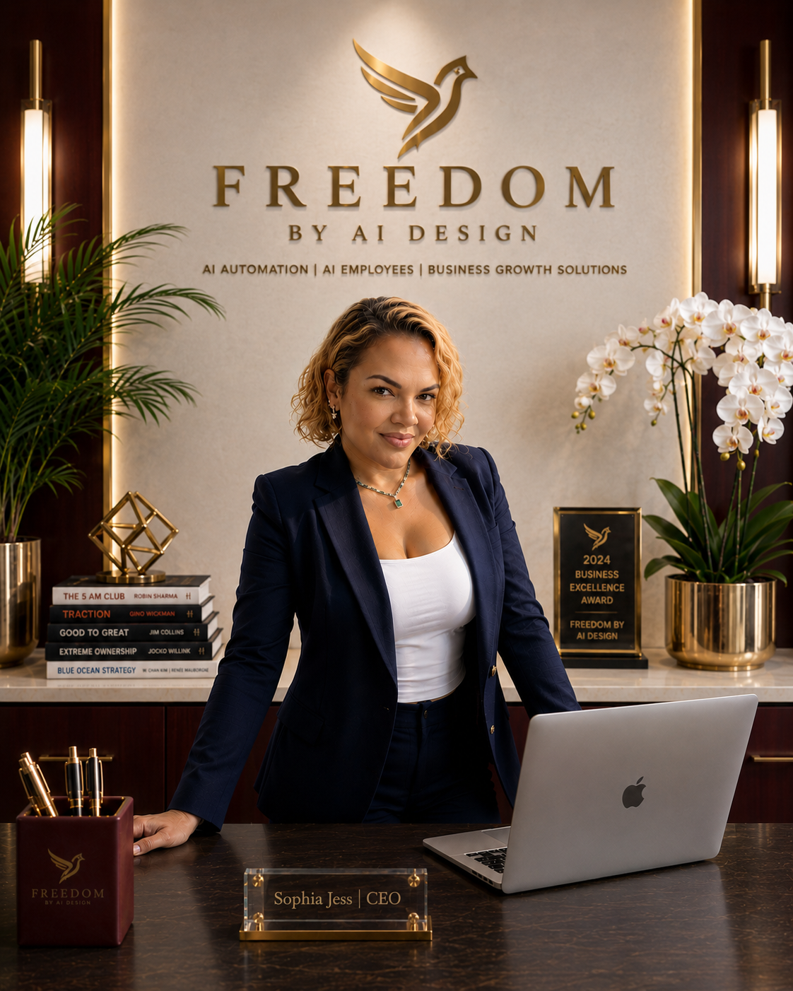 Sophia Jess, Founder & CEO of Freedom By AI Design