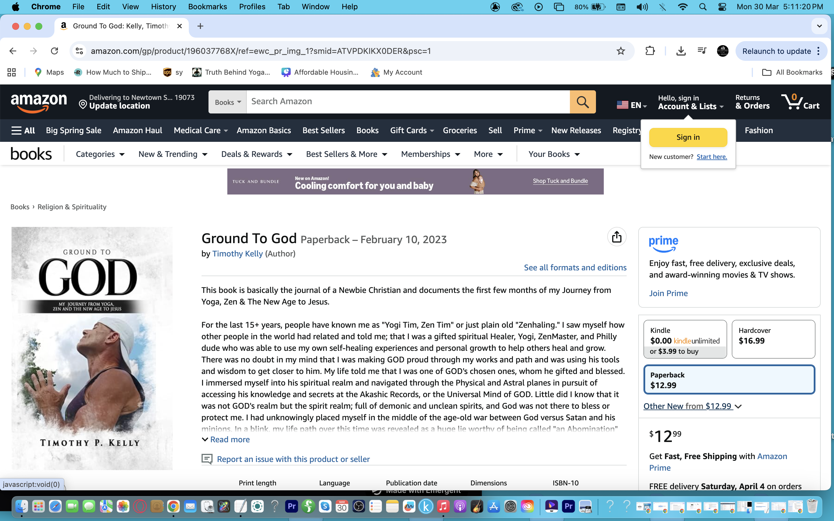 Ground to GOD by Timothy P. Kelly — book available on Amazon