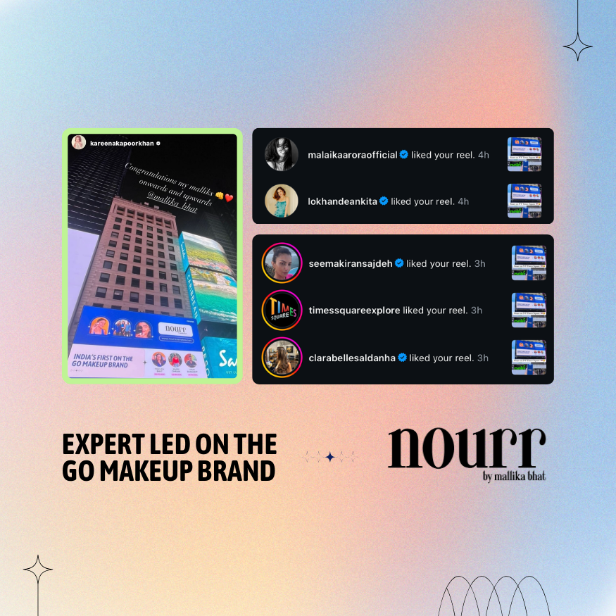 Nourr Cosmetics - Times Square Billboard