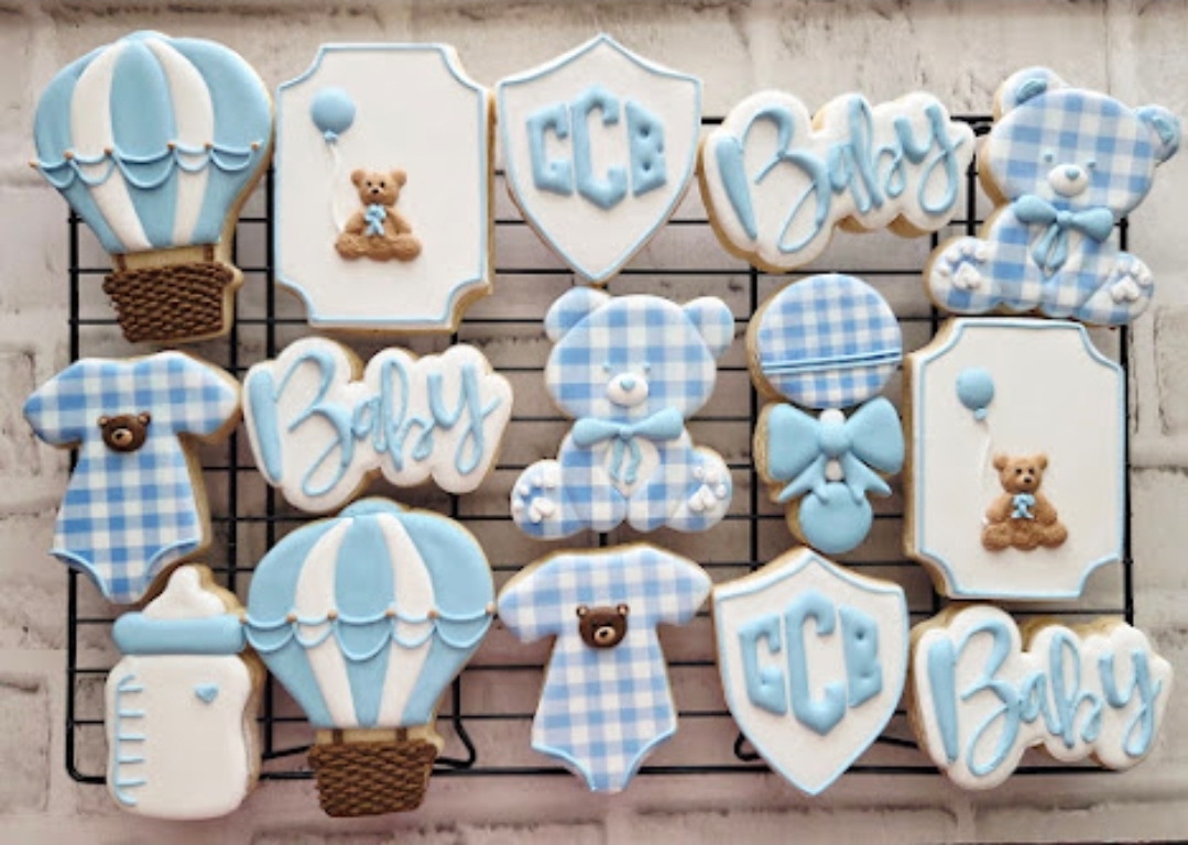 GCB Blue Gingham Baby Shower