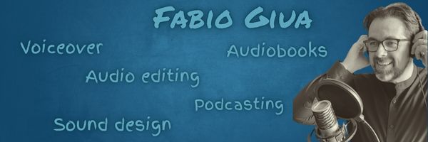 Fabio Giua Voice Over italiano professionale - Speaker per spot pubblicitari, video aziendali, audiolibri e English voice over. Studio insonorizzato con attrezzatura broadcast Neumann e Universal Audio.